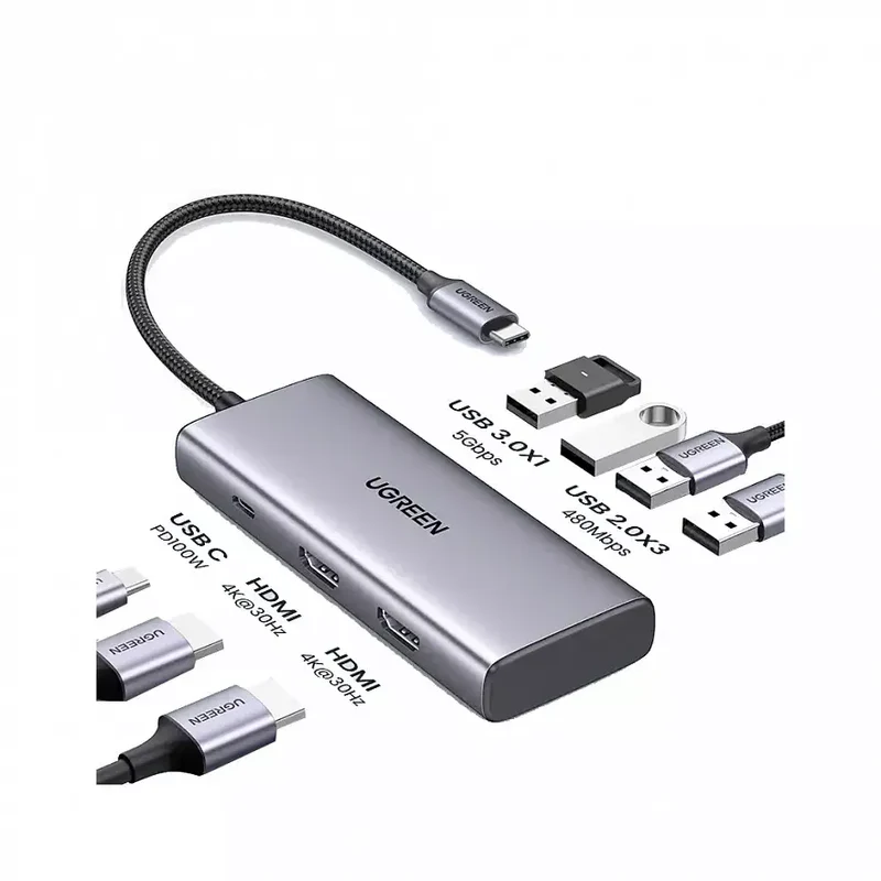 Ugreen 7-in-1 Multi Function Docking Station -35897
