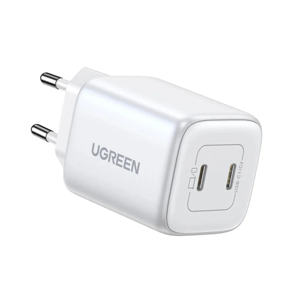 Ugreen 55411 45W Dual Usb-C Charger – White