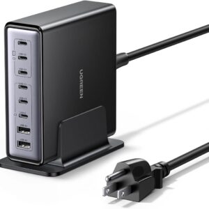 Ugreen 8-Port Gan Fast Destop Charger 200W USB-C*6 + USB-A*2 with Power Cord 2M – 55763