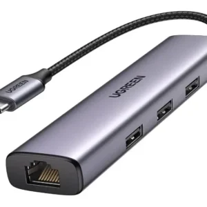 UGREEN USB-C To 3 x USB 3.0+RJ45+Micro USB Multifunctional Converter-60718