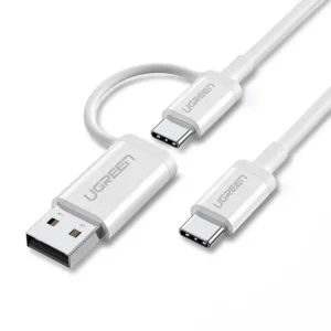 Ugreen US264 Usb- C To Usb – C + Usb – A Data Cable 1M