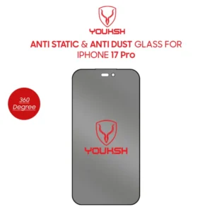YOUKSH Apple iPhone 17 Pro 360 Degree Privacy Glass Protector