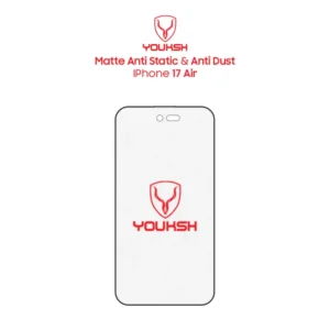 YOUKSH Apple IPhone 17 Air Matte Anti Static Glass Protector