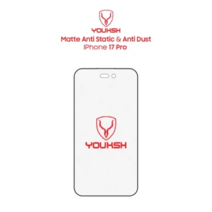 YOUKSH Apple IPhone 17 Pro Matte Anti Static Glass Protector
