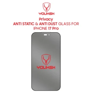 YOUKSH Apple IPhone 17 Pro Privacy Glass Protector