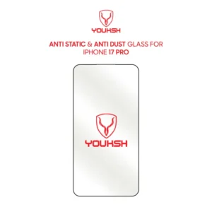 YOUKSH Apple iPhone 17 Pro Anti Static Clear Glass Protector