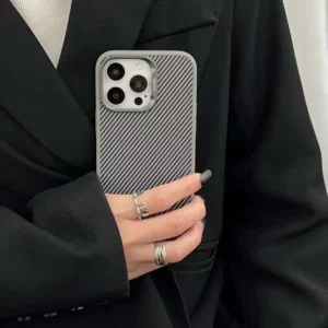 Youksh Carbon Fibre Matte Cover | iPhone 15 Pro Max