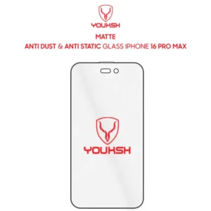 Youksh Apple IPhone 16 Pro Max Matte Anti Static Glass Protector