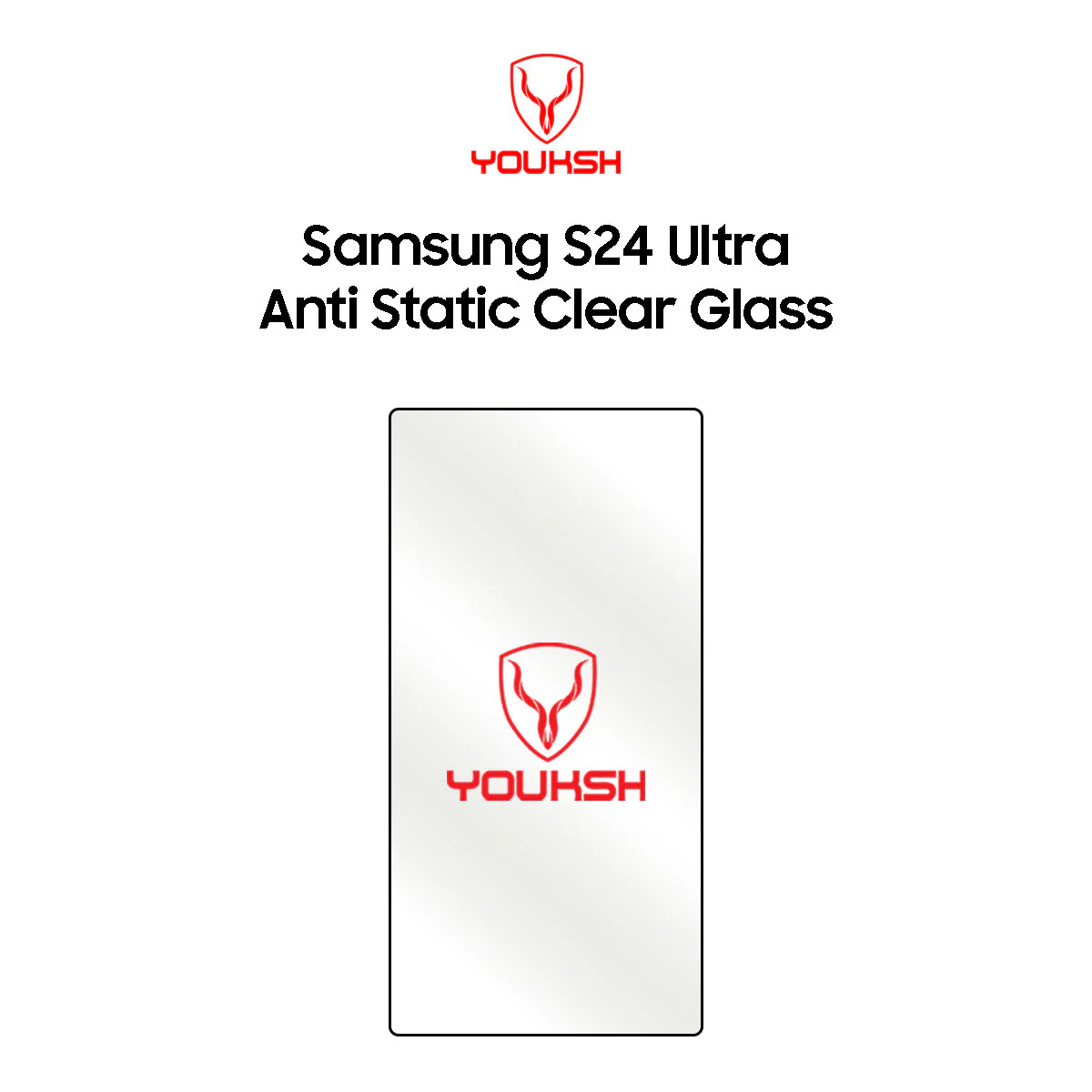 Youksh Samsung S24 Ultra Anti Static Clear Glass
