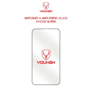 Youksh Apple iPhone 16 Pro Anti Static Clear Glass Protector