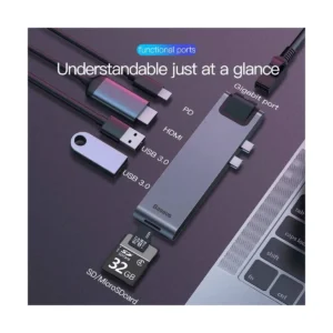 Baseus Thunderbolt C+ Pro Seven-In-One Smart Multifunctional Hub