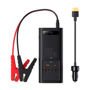 Baseus IGBT Power Inverter 300W (220V CN/EU) – Black