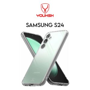 YOUKSH Samsung Galaxy S24 Transparent Case
