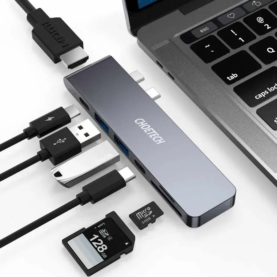 Choetech 7-in-2 USB-C Multiport Adapter HUB-M14